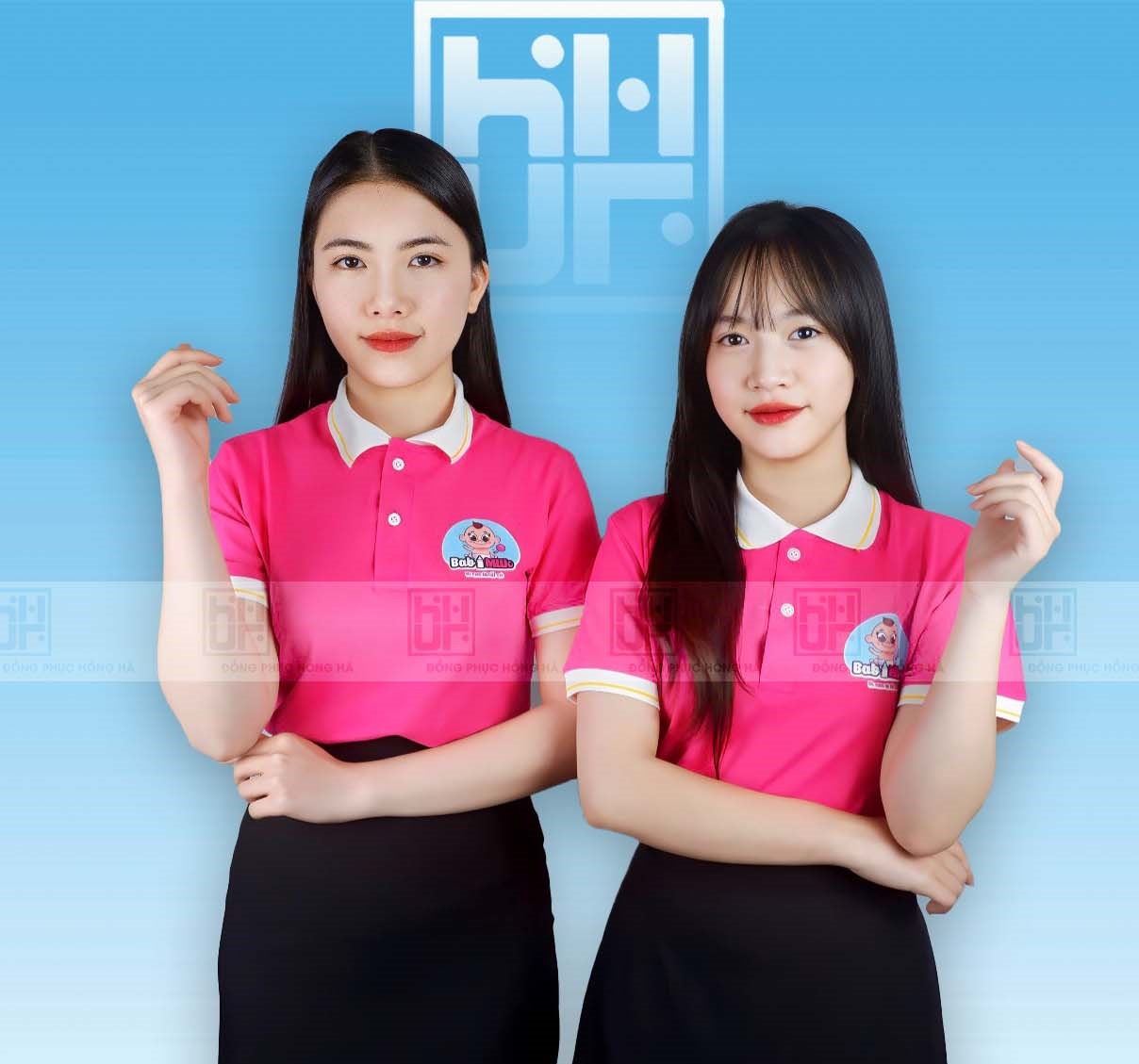 Đồng Phục Polo Hồng Cánh Sen