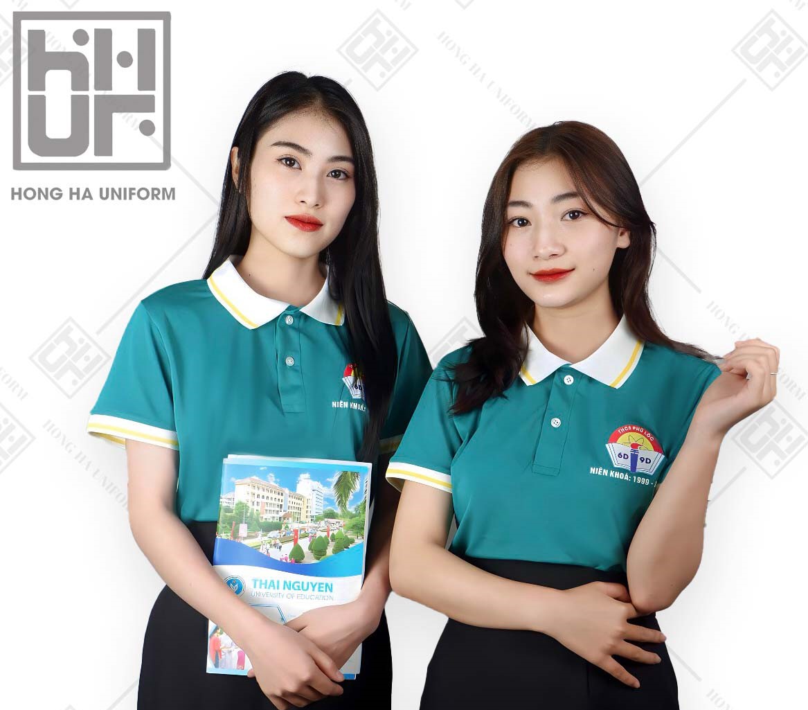 Đồng Phục Polo Họp Lớp Màu Xanh Lý