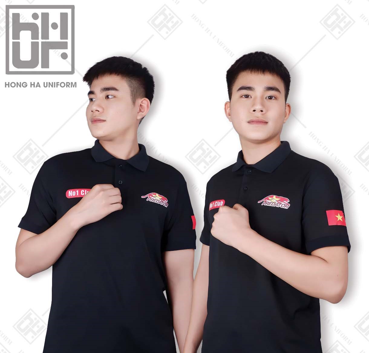 Đồng Phục Polo Màu Đen Club