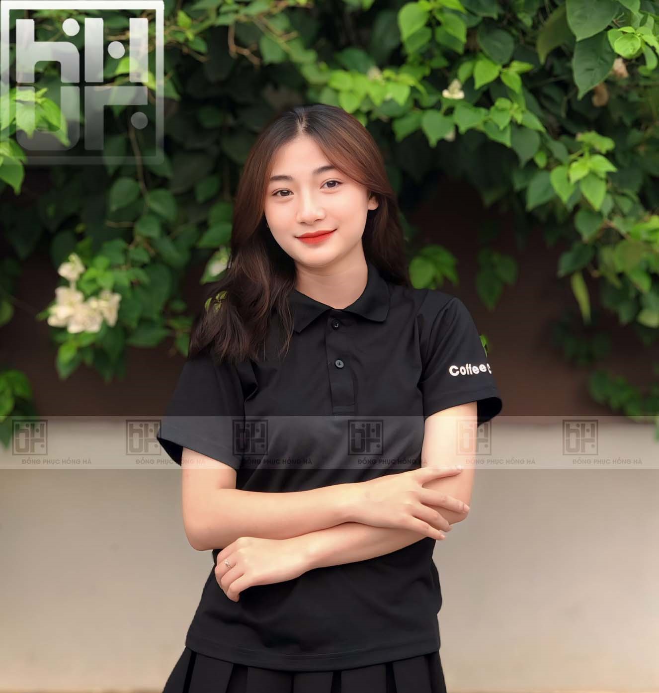 Đồng Phục Polo Cotton Đen