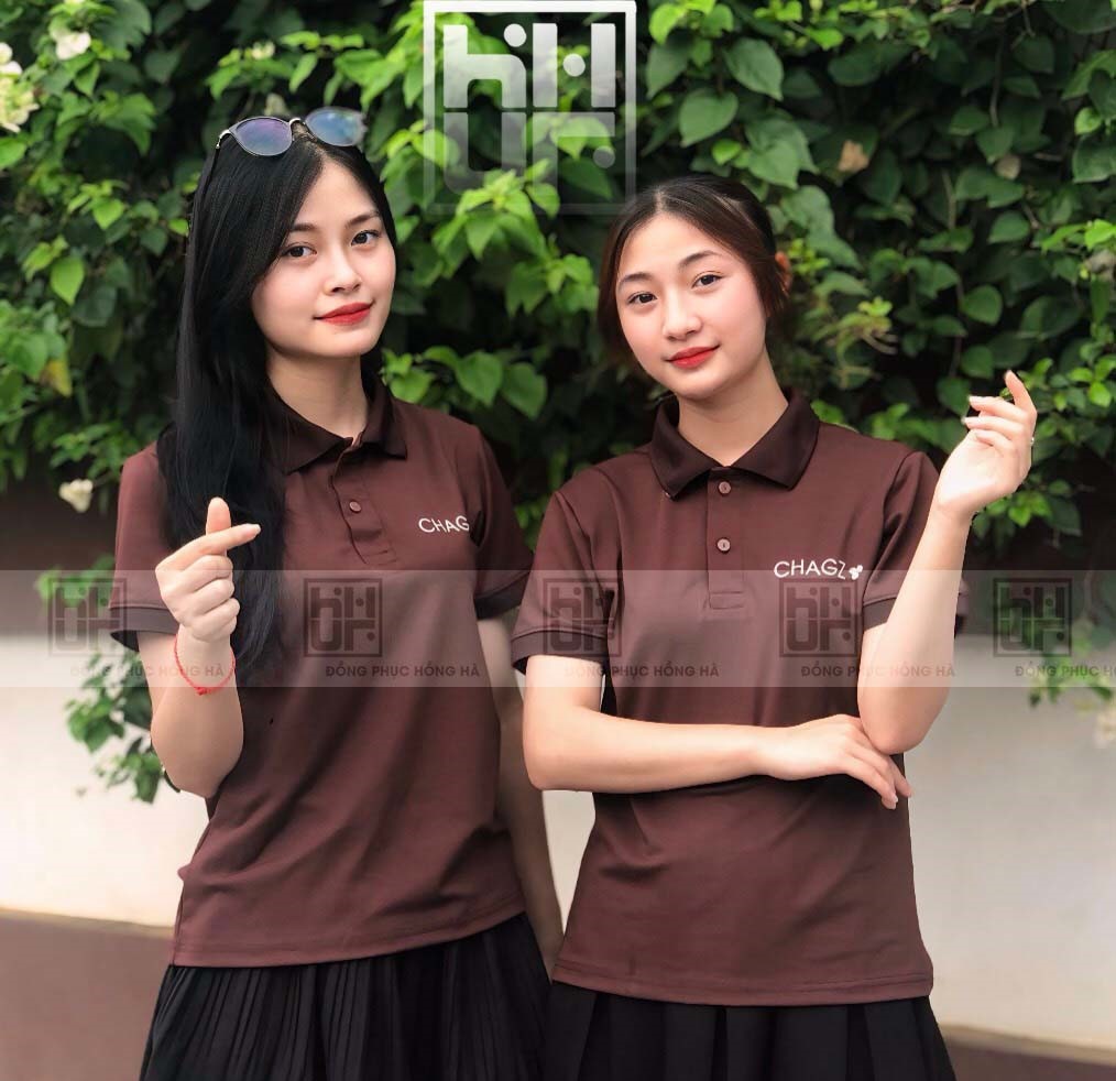 Đồng Phục Polo Quán Coffee Màu Nâu