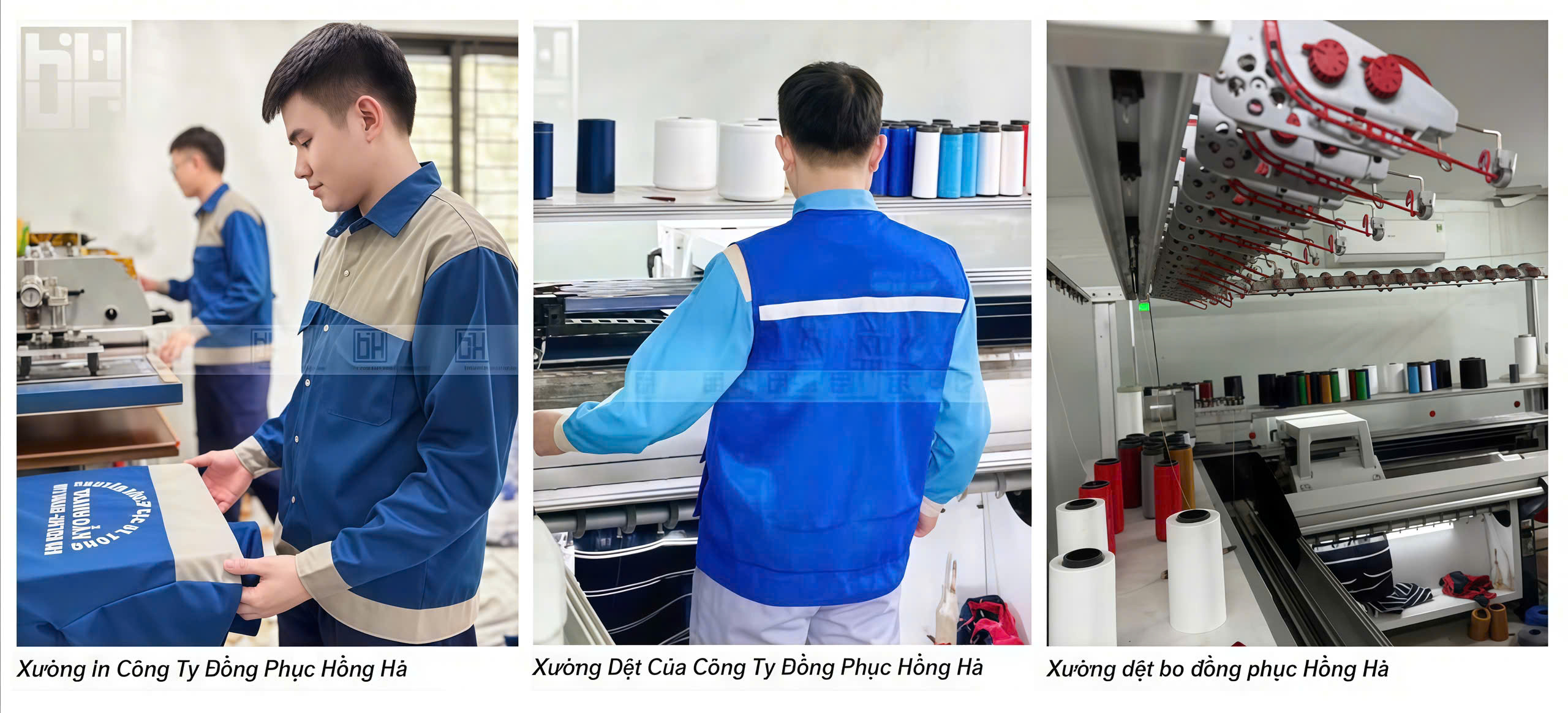 Xưởng sản xuất Đồng Phục Hồng Hà