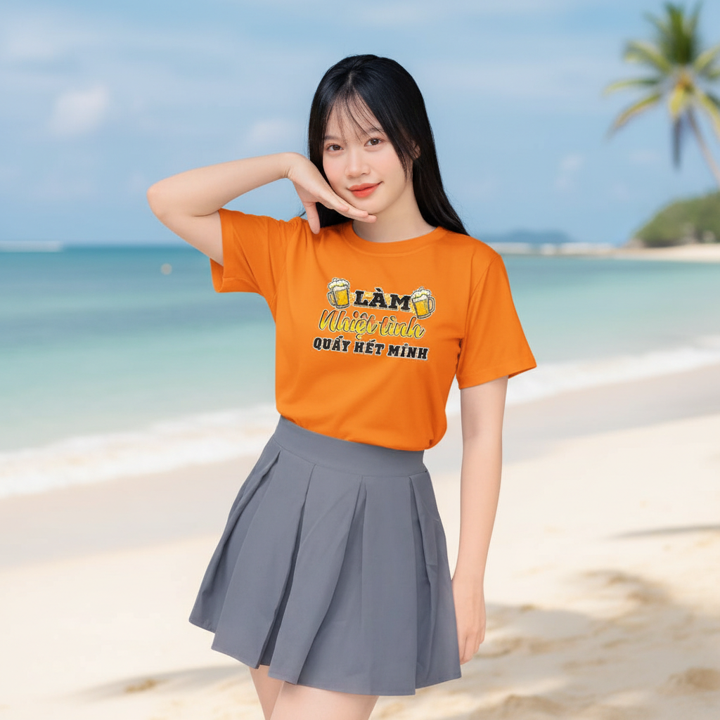 Áo đồng phục nhóm du lịch thiết kế riêng cho tập thể tại Bắc Ninh