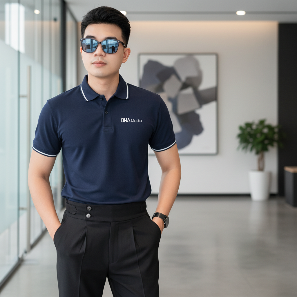 Kiểm tra chất lượng đồng phục công ty trước khi giao hàng