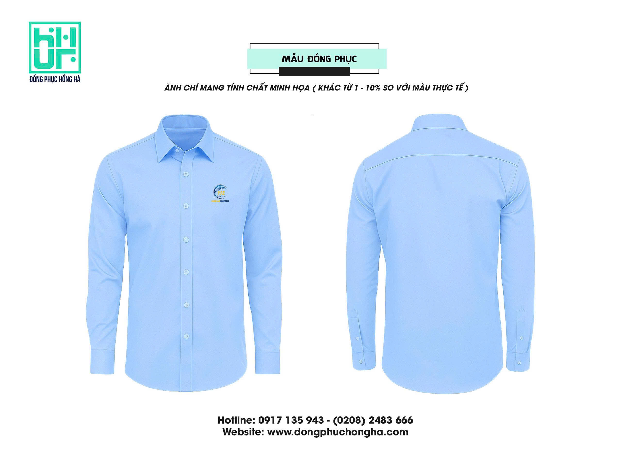 Mẫu thiết kế áo sơ mi đồng phục