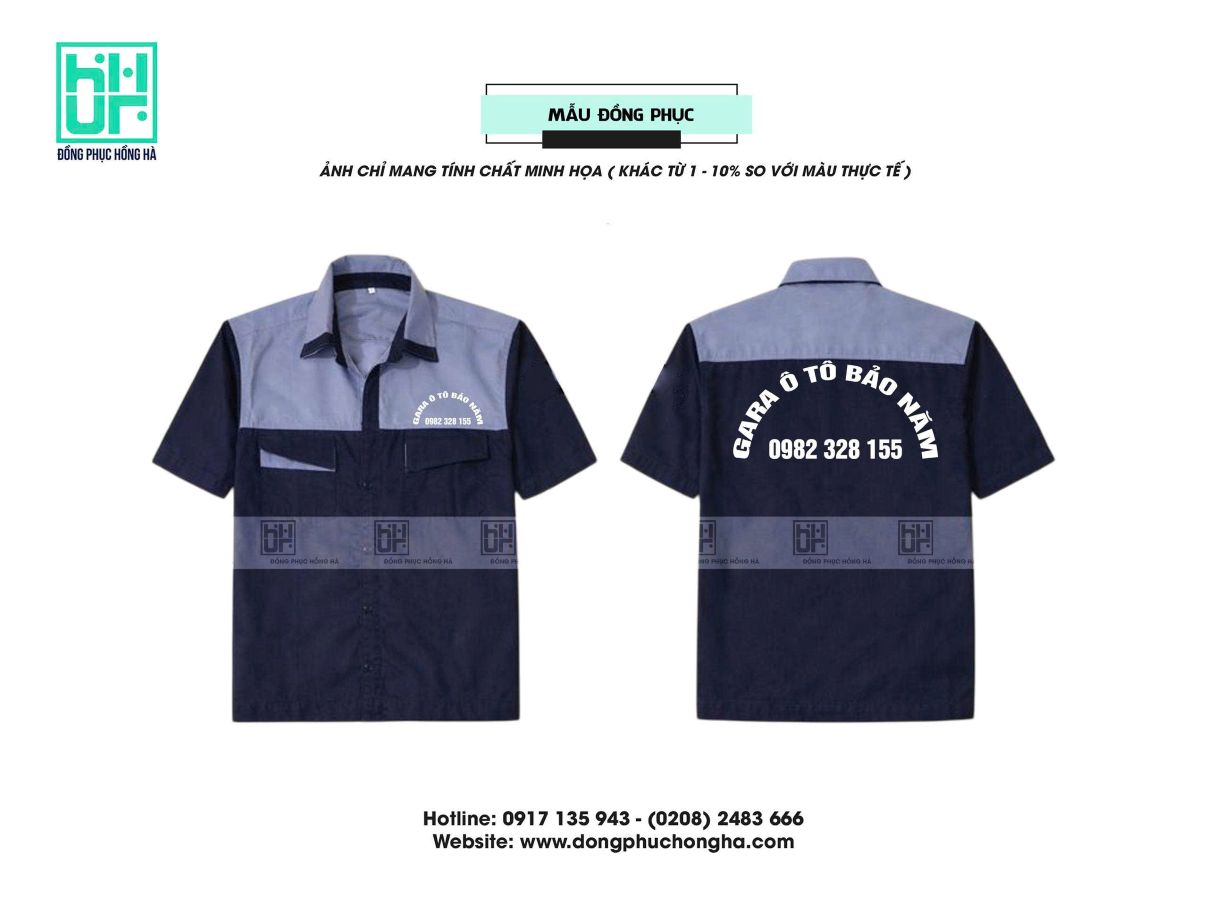 In thêu logo khi may đồng phục BHLĐ tại Bắc Ninh