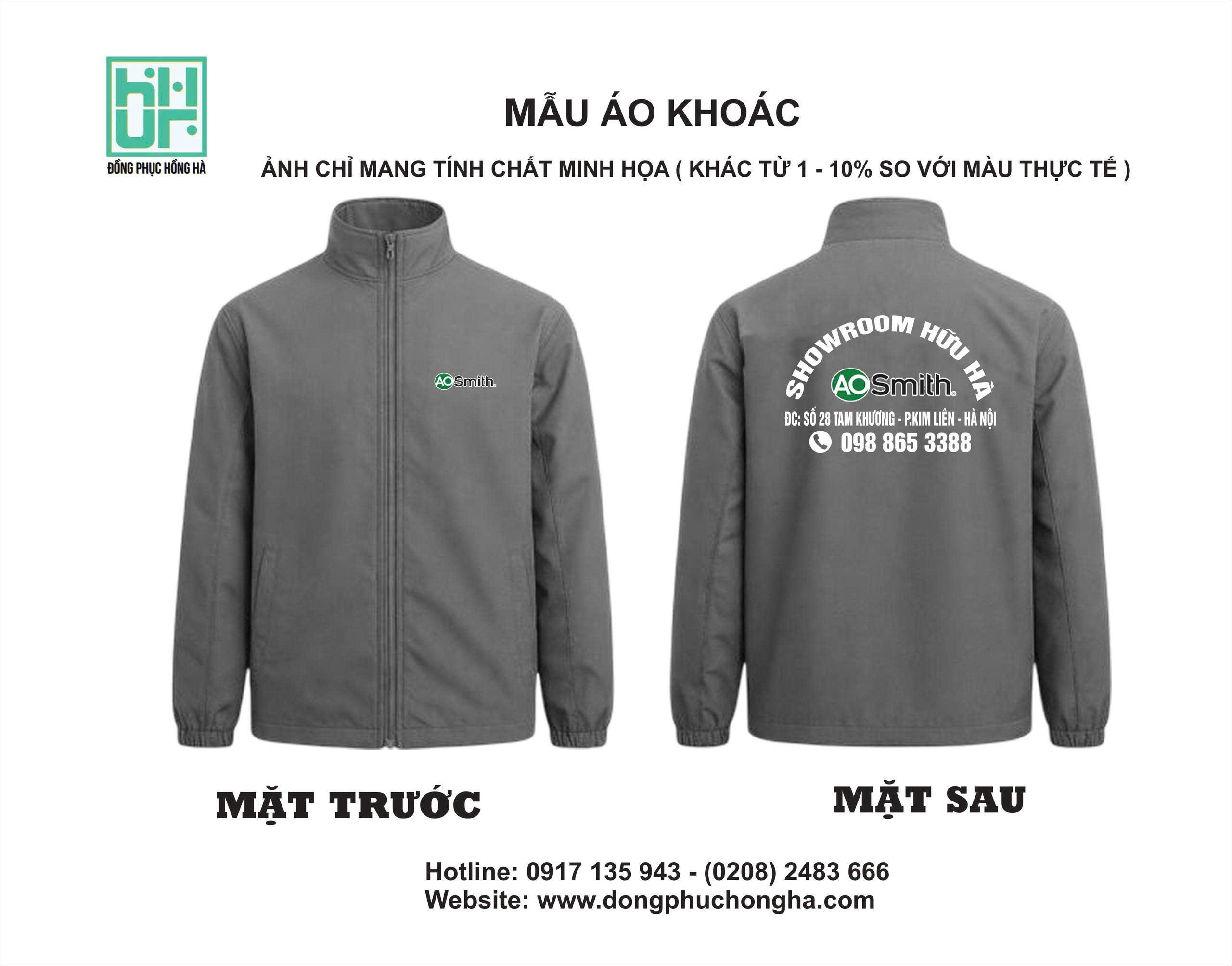 Áo khoác cho doanh nghiệp tại Bắc Ninh