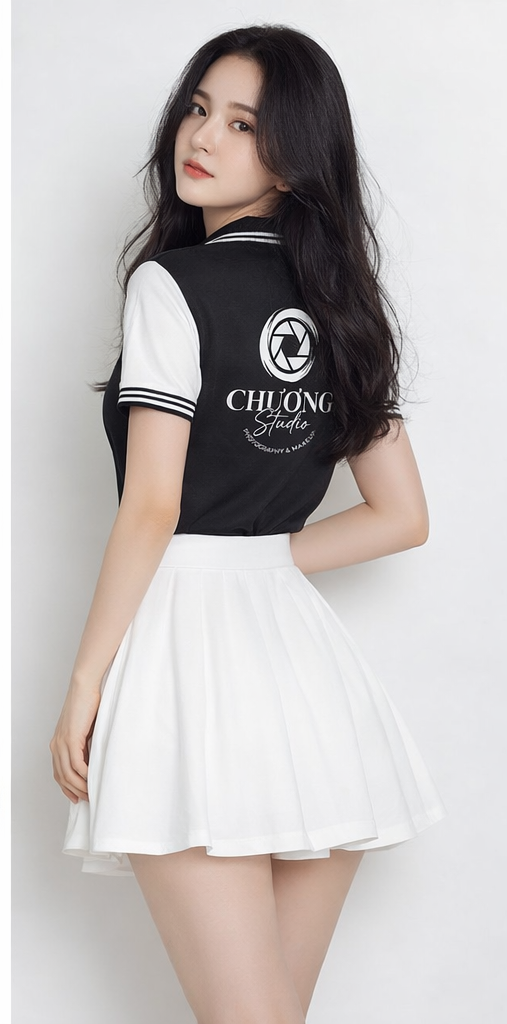 Đồng phục polo studio tay ngắn chất liệu cotton cao cấp