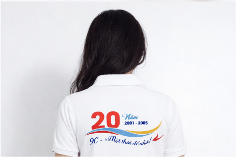 In áo họp lớp theo yêu cầu sắc nét bền màu