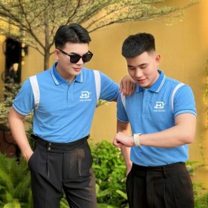Đồng phục công ty Hải Đăng thiết kế polo hiện đại