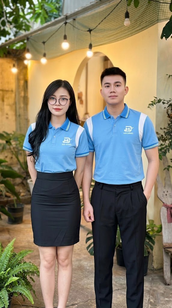 Áo đồng phục showroom điện máy sang trọng