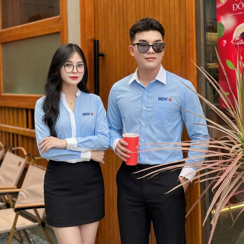 Đặt áo sơ mi đồng phục đẹp tại Đồng Phục Hồng Hà