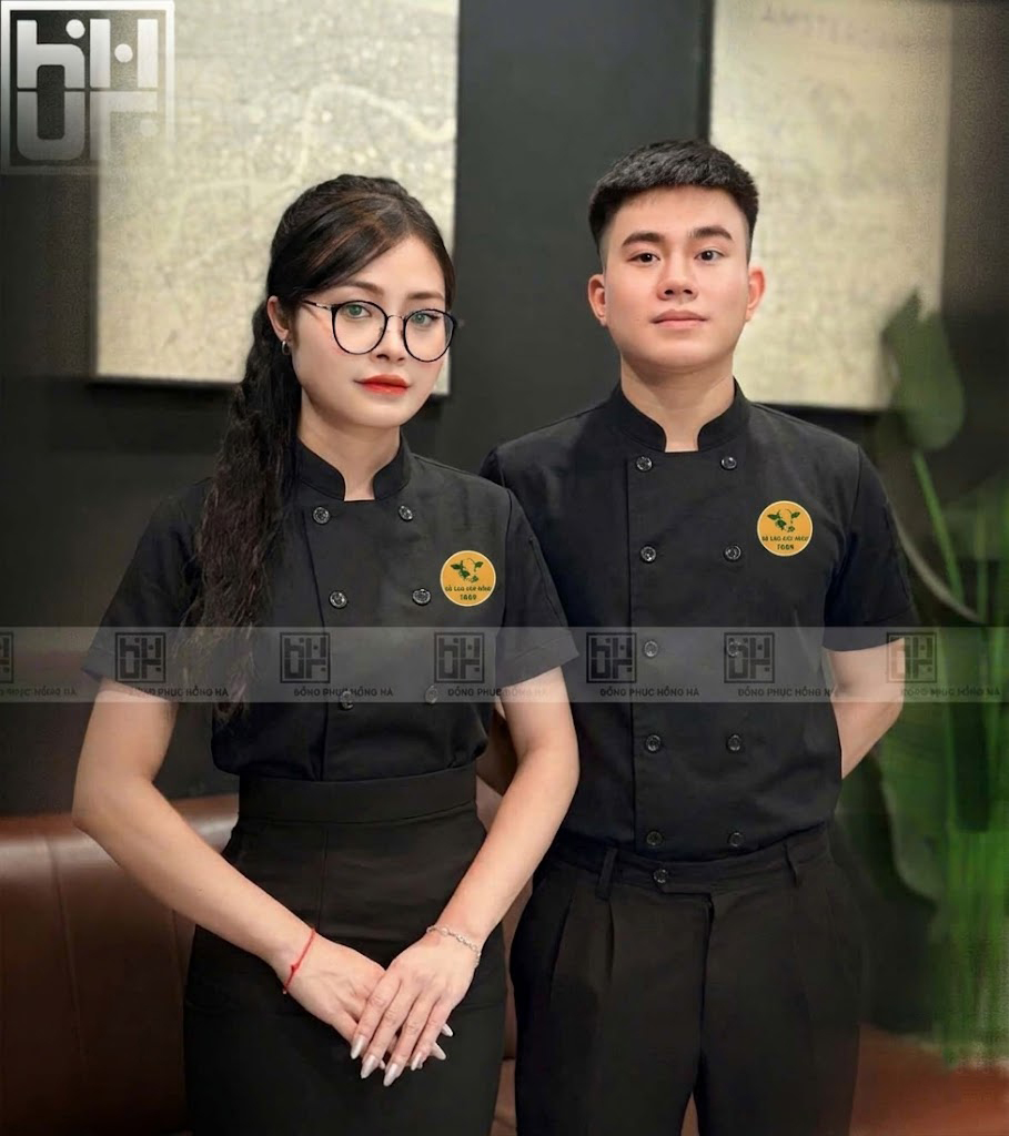 Đặt may đồng phục bếp màu đen đẹp
