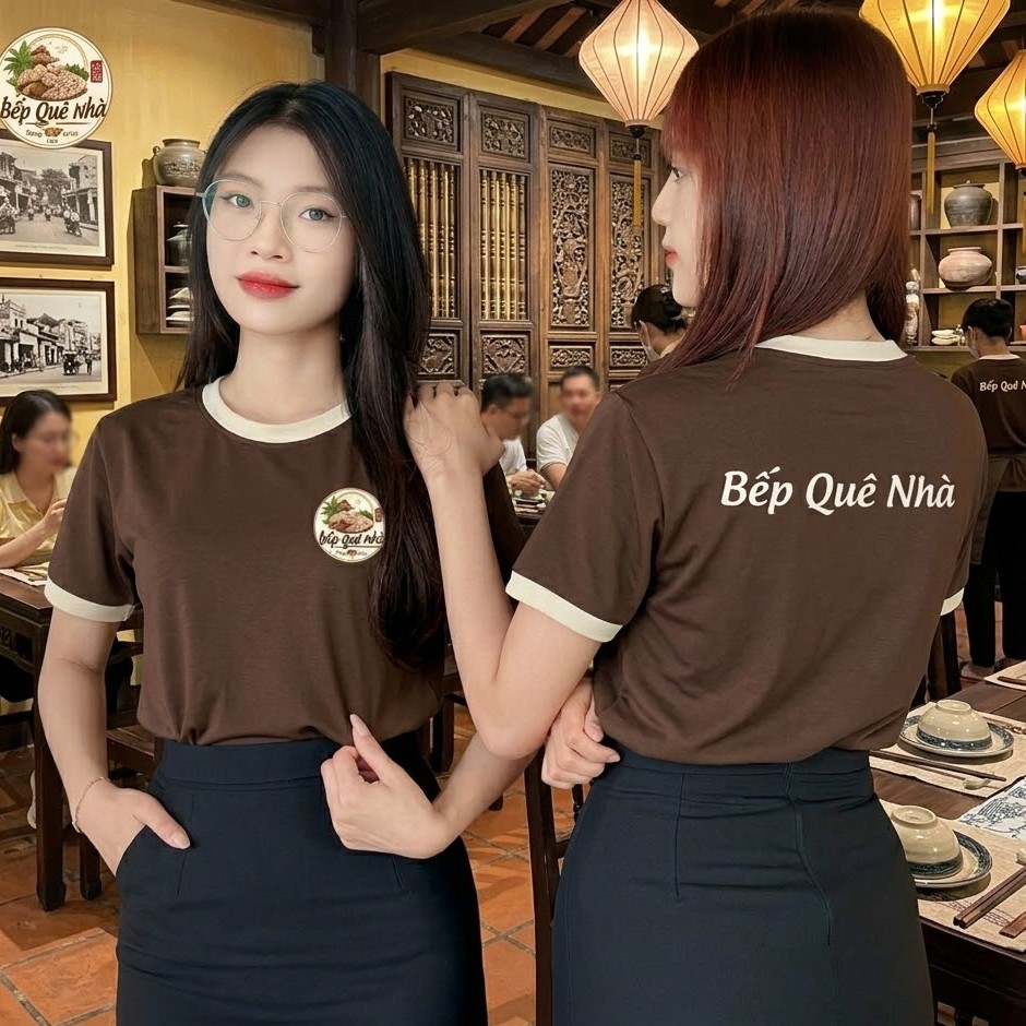 Mẫu áo thun đồng phục nhà hàng