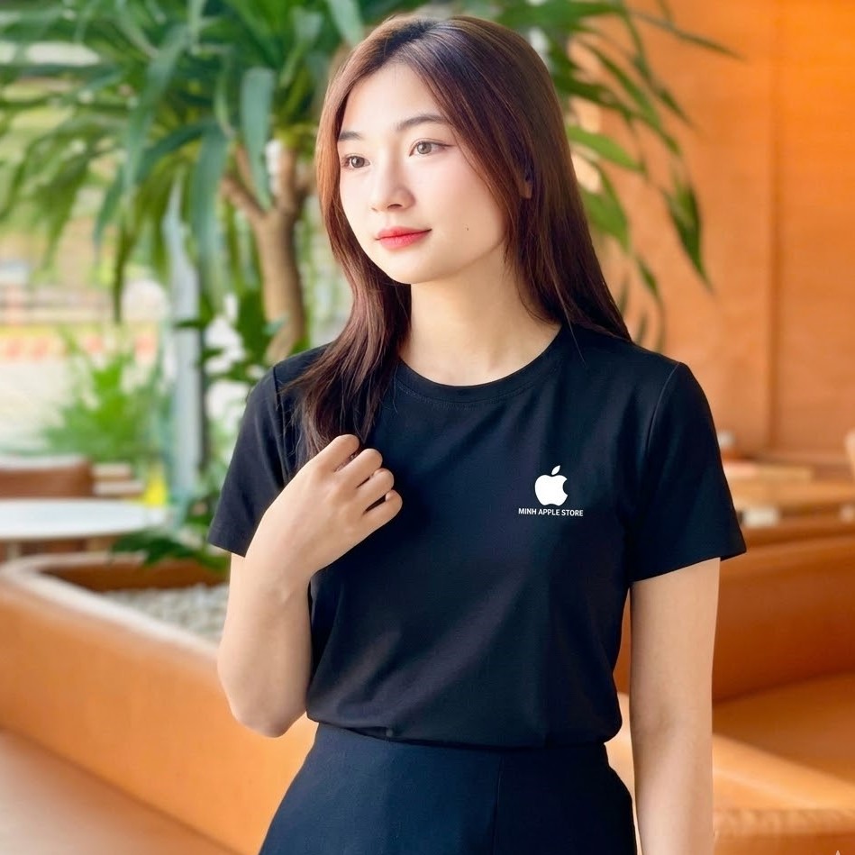 Mẫu Áo Thun Đồng Phục Apple Store Màu Đen Đẹp