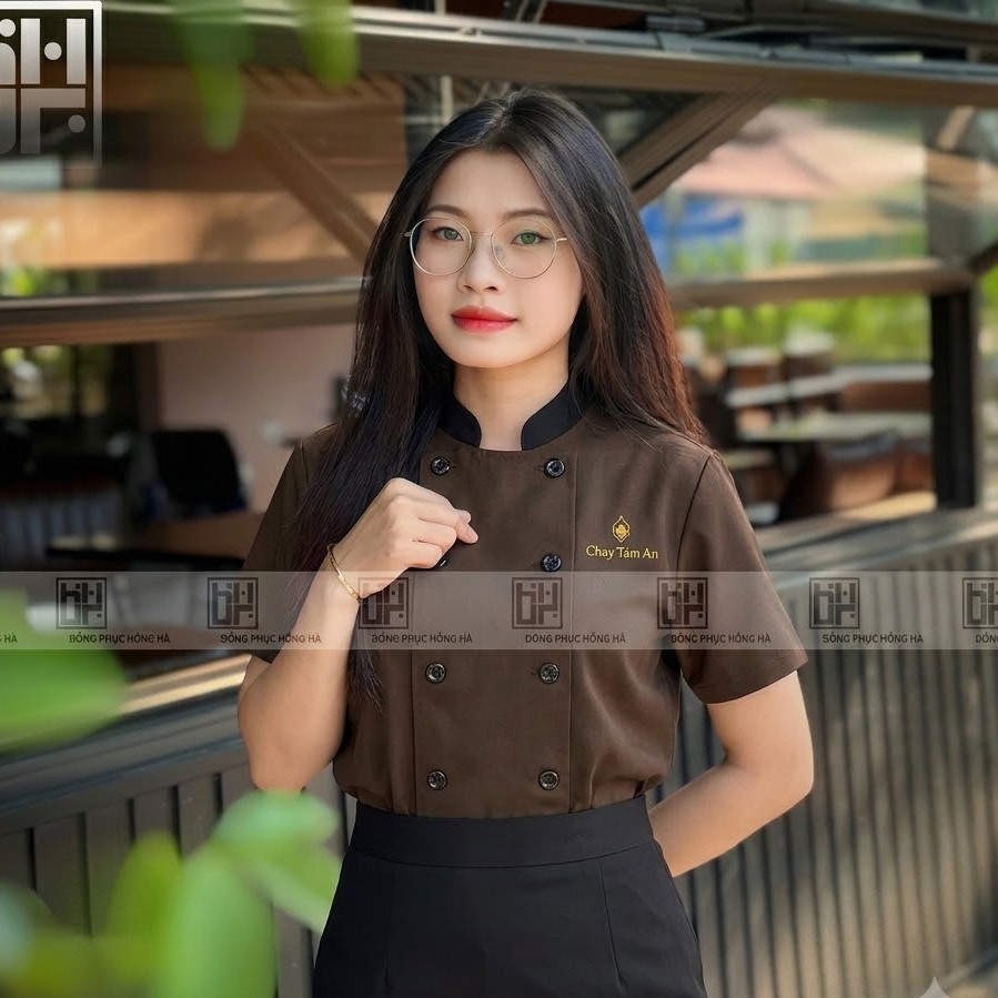 Mẫu áo đồng phục nhà hàng Chay Tâm An