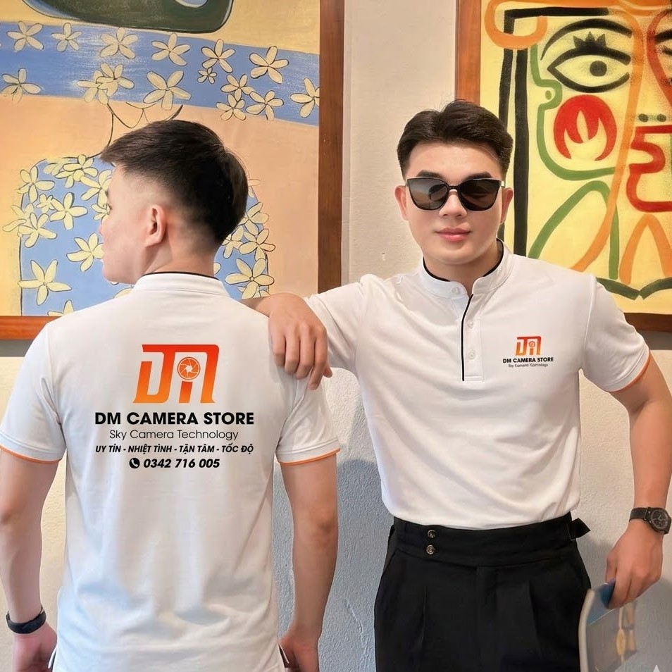    Mặt trước và sau của mẫu áo  đồng phục  polo