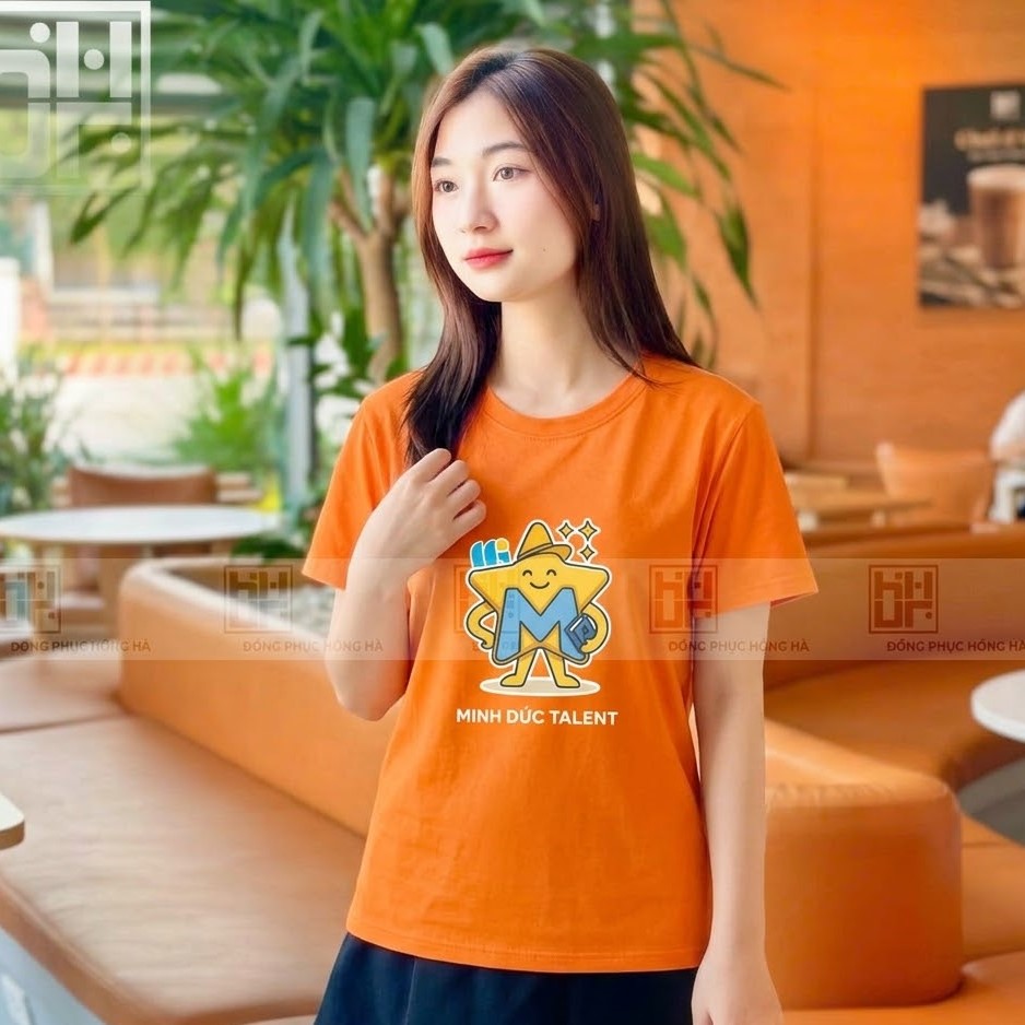 Mẫu áo thun màu cam