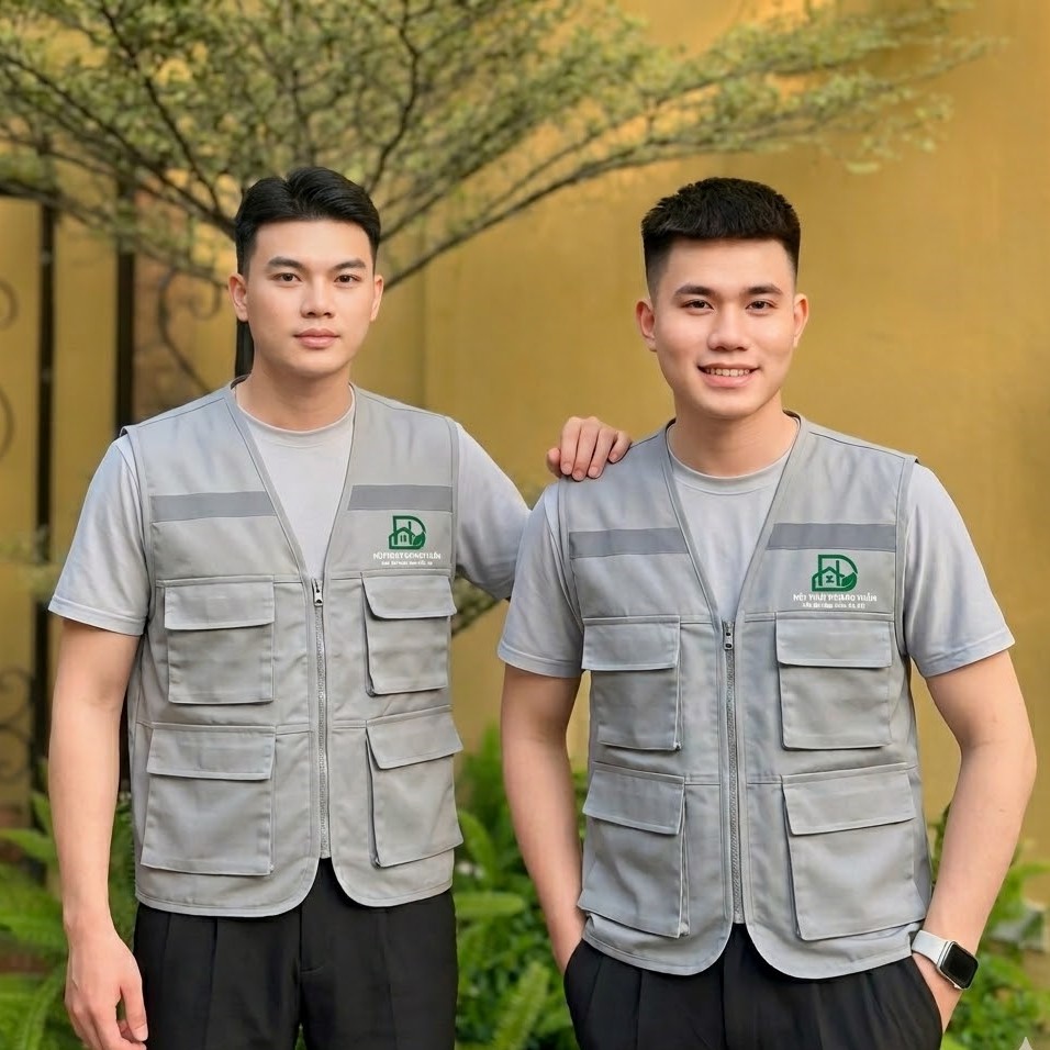 Mẫu áo gile đồng phục bảo hộ lao động
