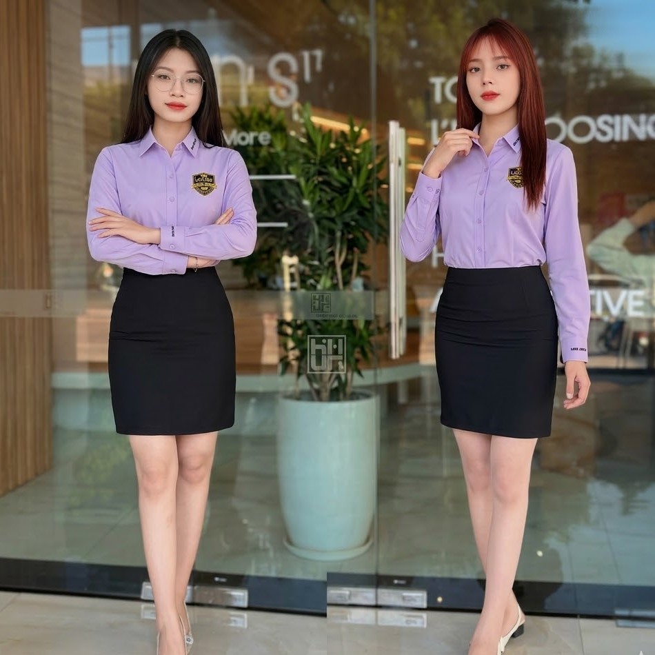 Mẫu áo đồng phục sơ mi