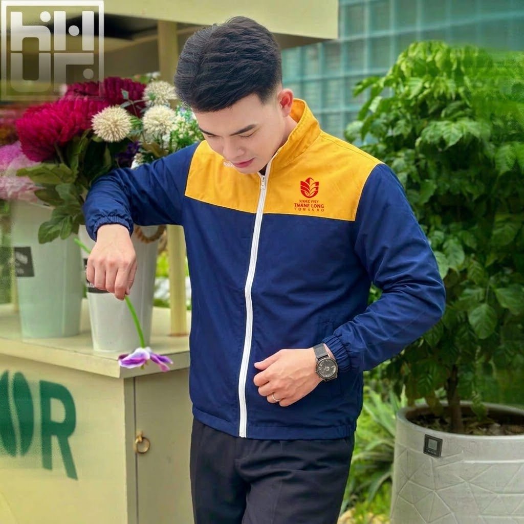 Mẫu Áo khoác gió Thăng Long Tobacco
