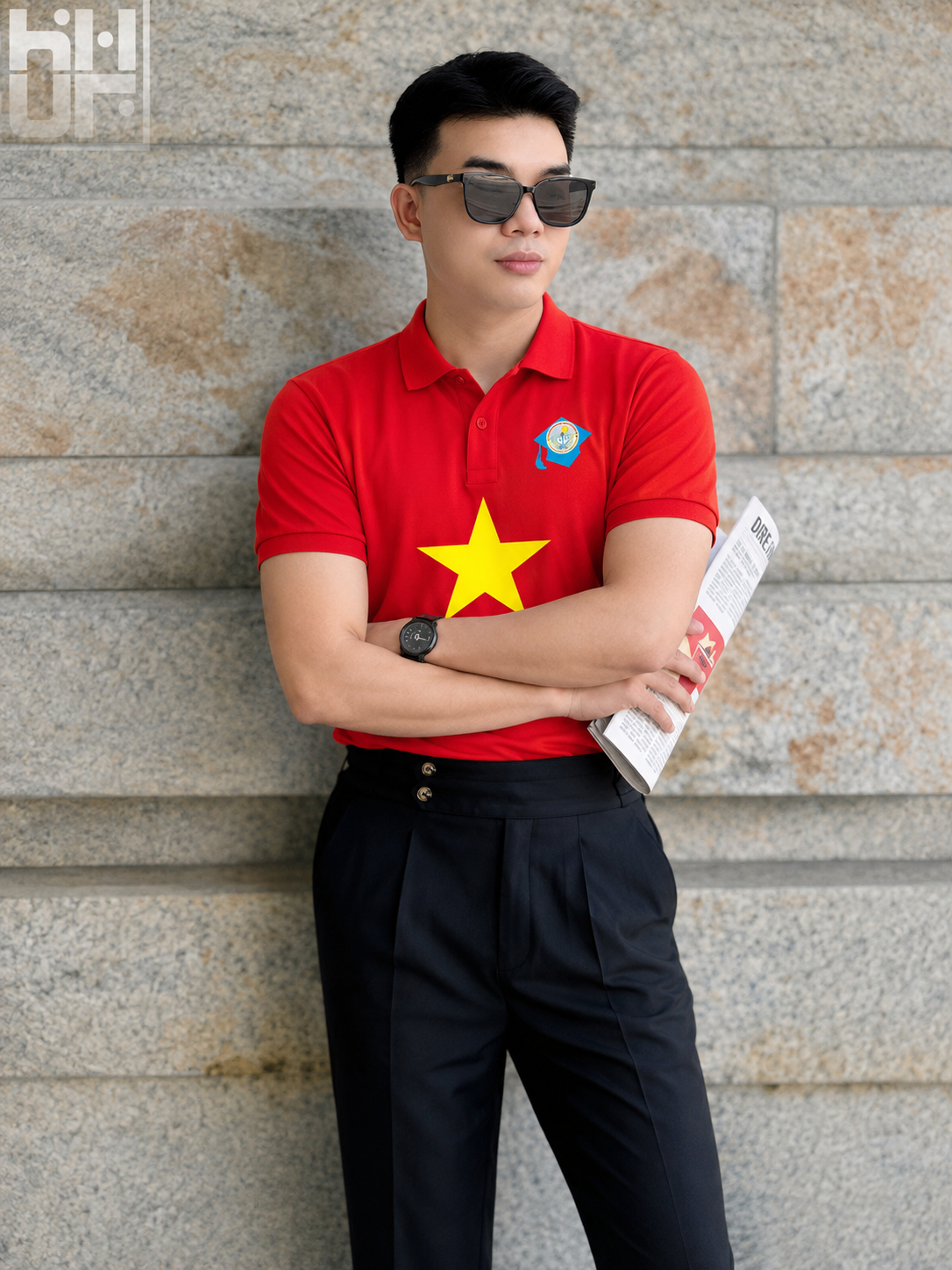 Mẫu áo đồng phục cờ đỏ sao vàng 