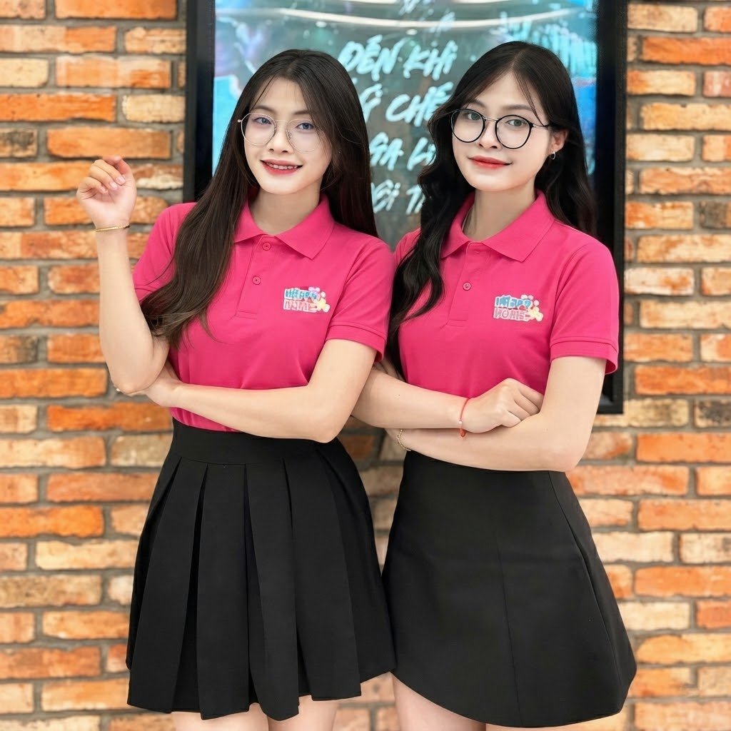 Mẫu áo polo trường mầm non