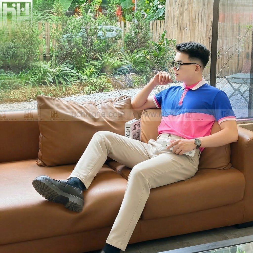Mẫu quần vải tytsy màu be hiện đại 
