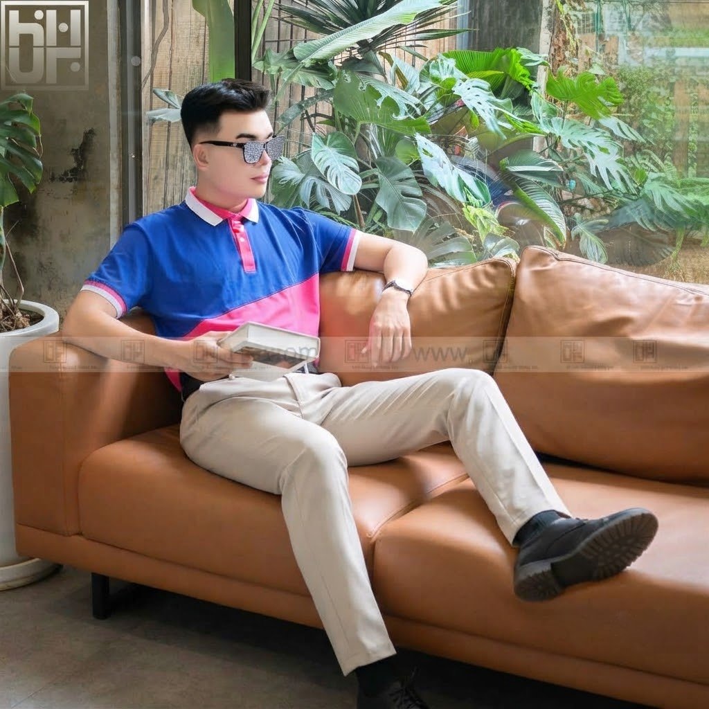 Mẫu quần đồng phục màu be cao cấp