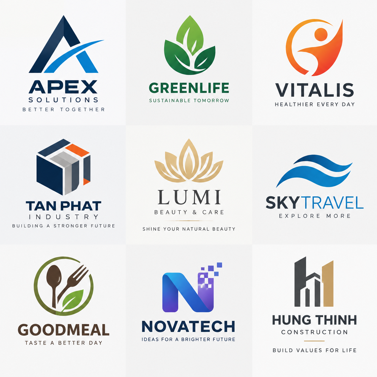 Một số hình in logo cho doanh nghiệp