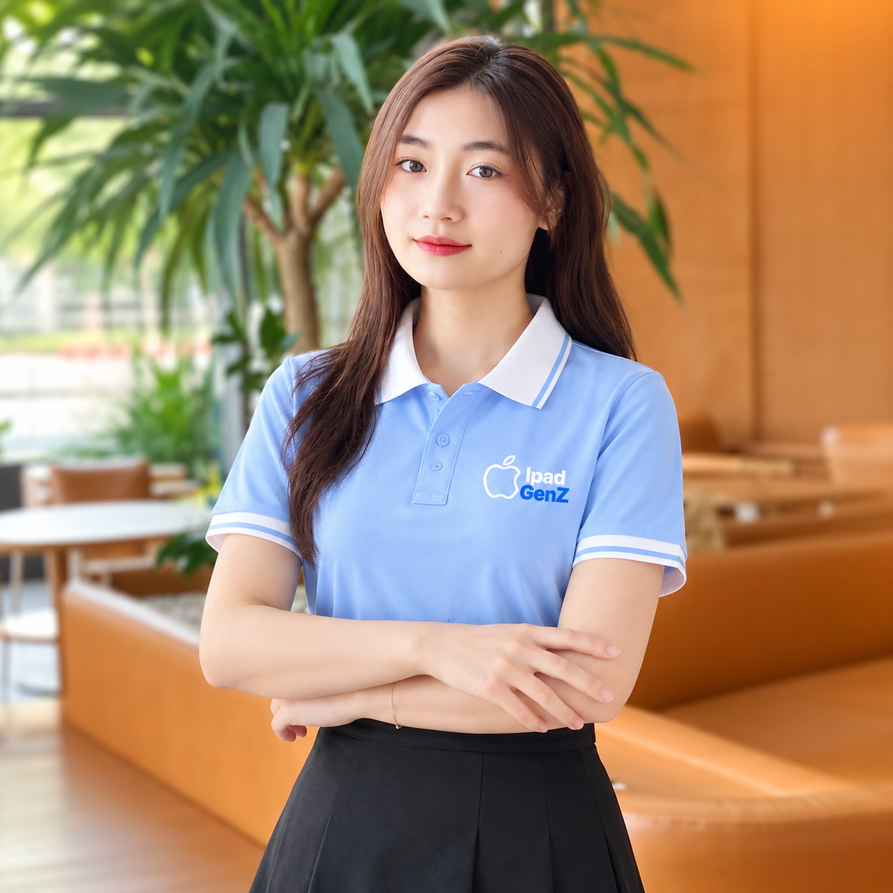 Mẫu áo polo đồng phục in logo sắc nét 