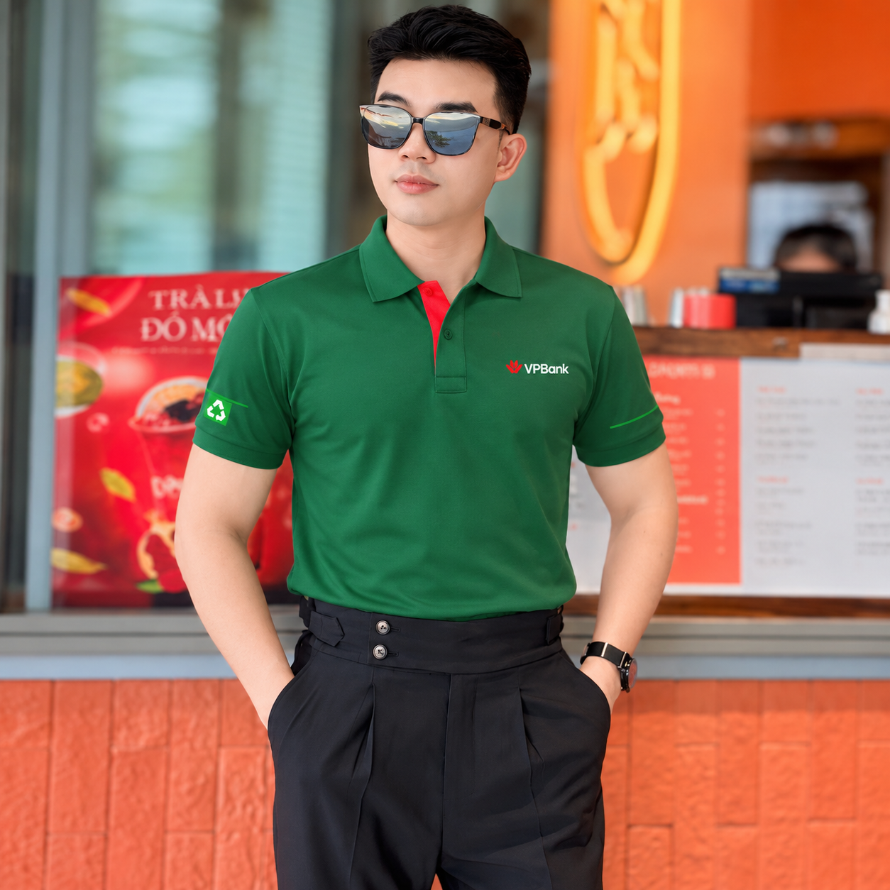 Logo sắc nét kiểu dáng basic